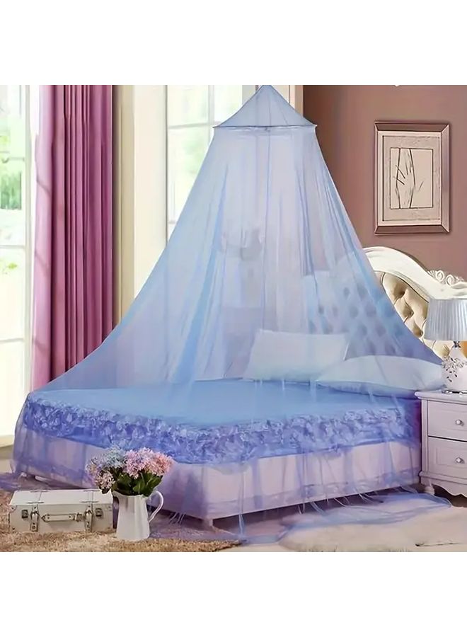Pink Mosquito Net With Iron Frame For Bedroom Breathable Foam Mesh Privacy Protection - Image 1