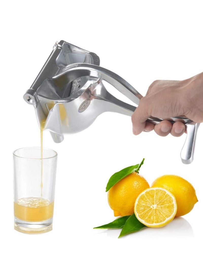 LIMITLESS Hand Squeezer,Premium Quality Metal Aluminum alloy Lemon Squeezer, Manual Citrus Press Juicer, Lime juice, orange apple juice (Silver)  - Image 1