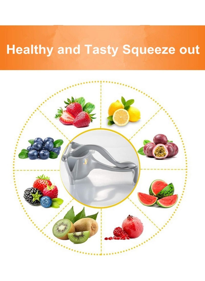 LIMITLESS Hand Squeezer,Premium Quality Metal Aluminum alloy Lemon Squeezer, Manual Citrus Press Juicer, Lime juice, orange apple juice (Silver)  - Image 5