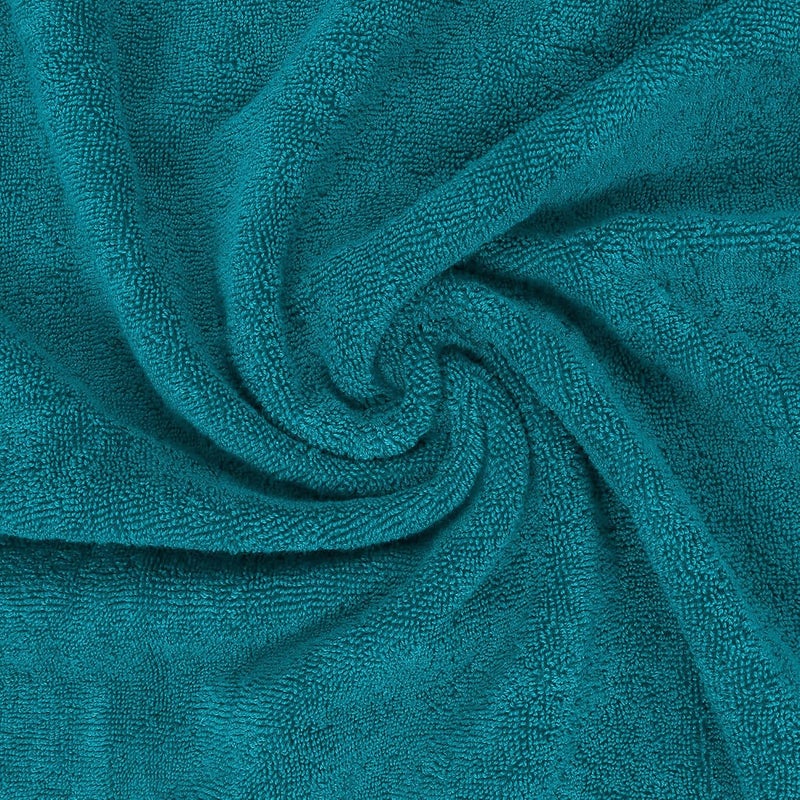 بليس كاسا مجموعة مناشف الحمام الكبيرة الفاخرة مقاس 35 × 70 بوصة (2 قطعة) - 550 GSM قطن 100% 20/D عالية الامتصاص وسريعة الجفاف من مجموعة مناشف الحمام الفندقية (كحلي) - Image 3
