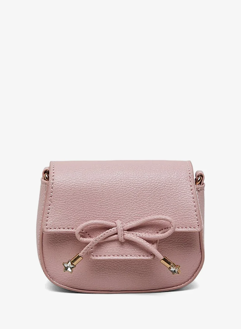 R&b Textured Flap Crossbody Bag