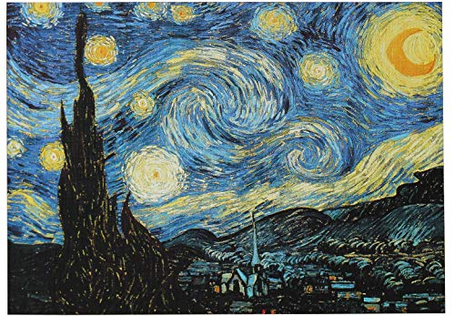 Moruska Starry Night by Vincent Van Gogh Jigsaw Puzzle 1000 Piece Puzzles for Adults - Image 1