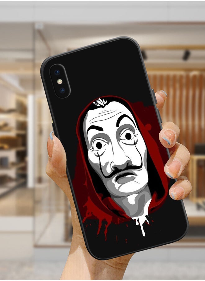 Generic - Protective Shockproof Case Cover For Apple iPhone X Money Heist fashion mask Drawing - Image 1