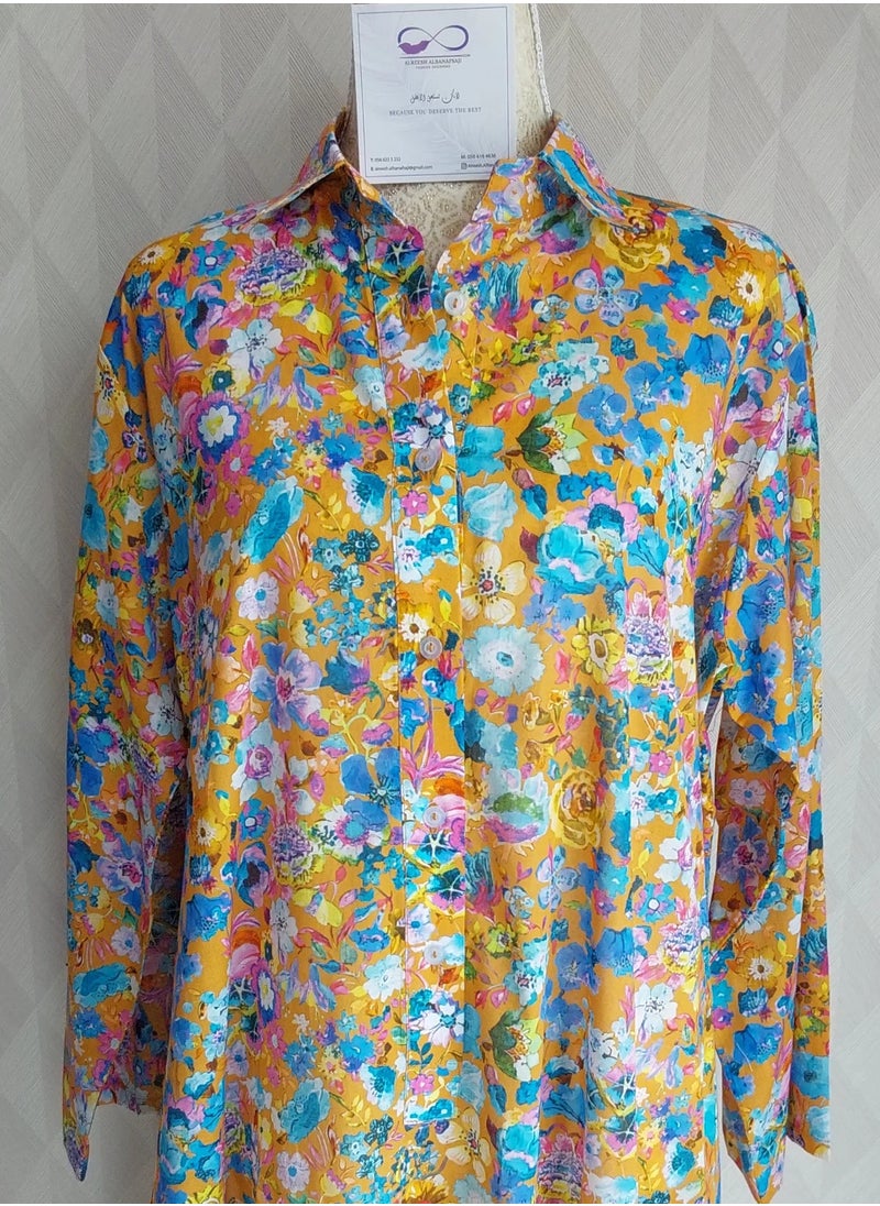 ALREESH ALBANAFSAJI - LONG DRESS COTTON - Image 1