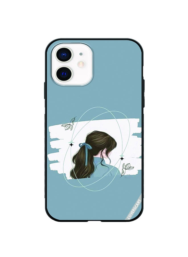 COVERSCART Protective Case Cover For Apple iPhone 12 Girl Back Design Multicolour