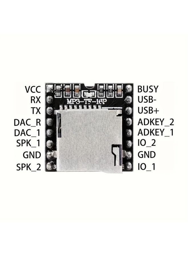 5 قطع وحدة مشغل MP3 صغيرة TF DFPlayer لأردوينو راسبيري باي ESP32 - Image 5