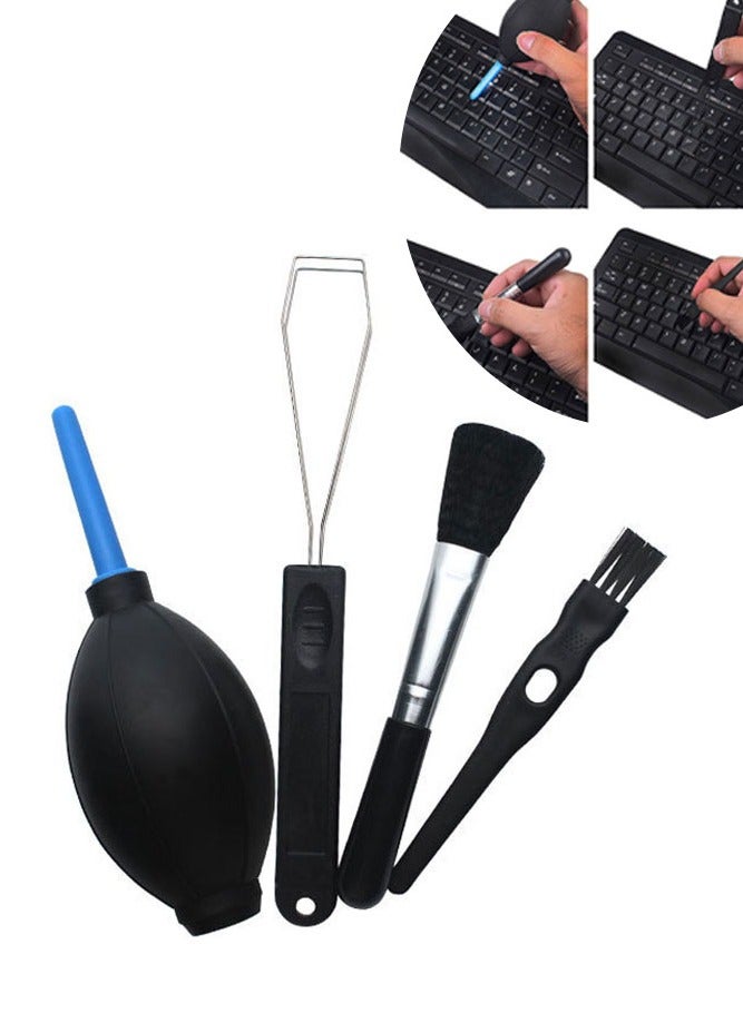 بالمعنى مجموعة تنظيف لوحة المفاتيح، مجموعة تنظيف لوحة مفاتيح الكمبيوتر المكونة من 4 قطع - Image 1