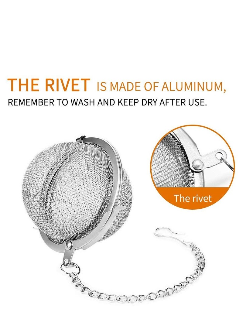 Generic 2pcs Stainless Steel Mesh Tea Ball , 2.1 Inch Tea Strainers ,Tea Infuser Strainer Filters for Tea  - Image 4