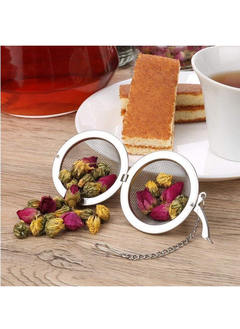 Generic 2pcs Stainless Steel Mesh Tea Ball , 2.1 Inch Tea Strainers ,Tea Infuser Strainer Filters for Tea  - Image 5