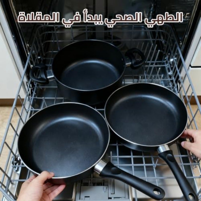 طقم أدوات طهي غير لاصق مكون من 18 قطعة غير سام وصحي من الألمنيوم لحمام ومقلاة طهي مع مجموعات مقالي وصحون طهي وأواني تبخير وخالية من PFOA رمادي - Image 4