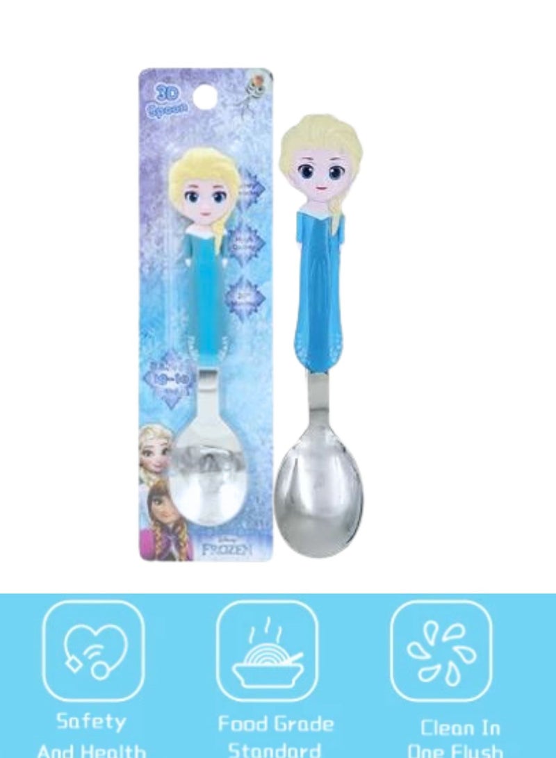 Disney Kids Spoon Stainless Steel with Assorted Cartoon Character (Elsa) - Image 2