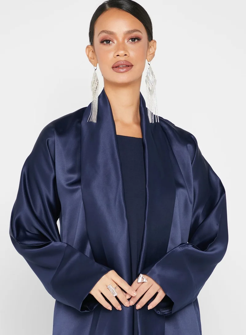 Khizana Satin Abaya With Sheila