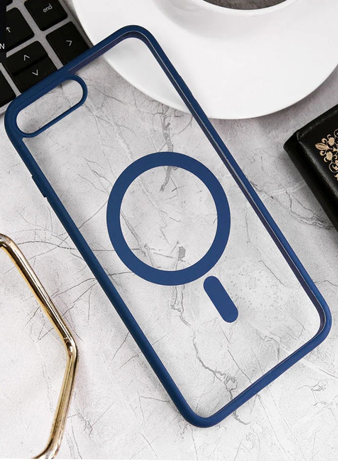 Magsafe Case for iPhone 7 Plus / 8 Plus Magsafe Clear Cover Magnetic Wireless Charging Support, Shockproof Protection, Scratch-Resistant for iPhone 7 Plus / 8 Plus - Navy Blue  - Image 1