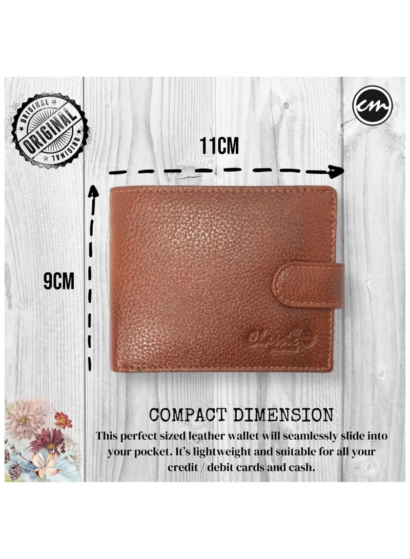 Classic Milano Classic Milano Wallet for Men - Genuine Leather Card Holder Wallet, RFID Blocking Bifold Mens Wallet with Coin Pouch, Slim Wallet for Men, Durable Man Wallet - Ideal Gift  - Image 4