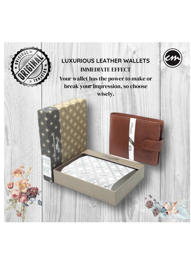 Classic Milano Classic Milano Wallet for Men - Genuine Leather Card Holder Wallet, RFID Blocking Bifold Mens Wallet with Coin Pouch, Slim Wallet for Men, Durable Man Wallet - Ideal Gift  - Image 2