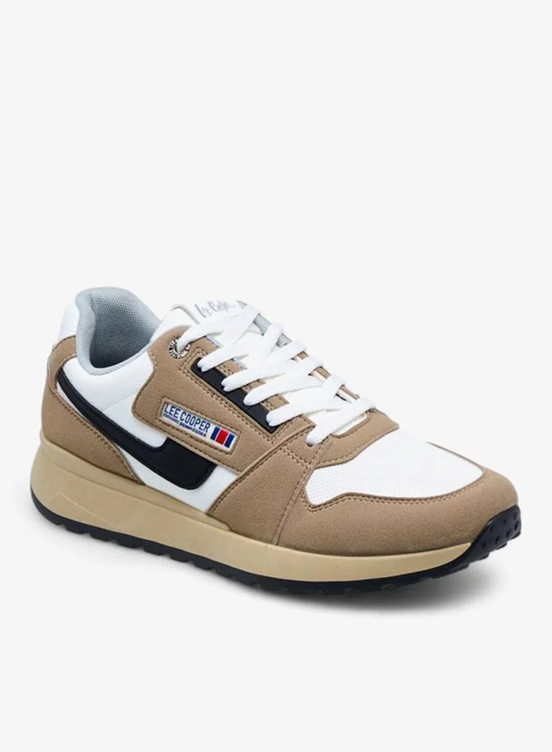 Lee Cooper Men's Panelled Lace-Up Sneakers