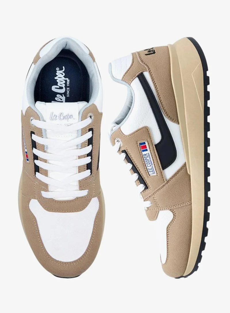 Lee Cooper Men's Panelled Lace-Up Sneakers