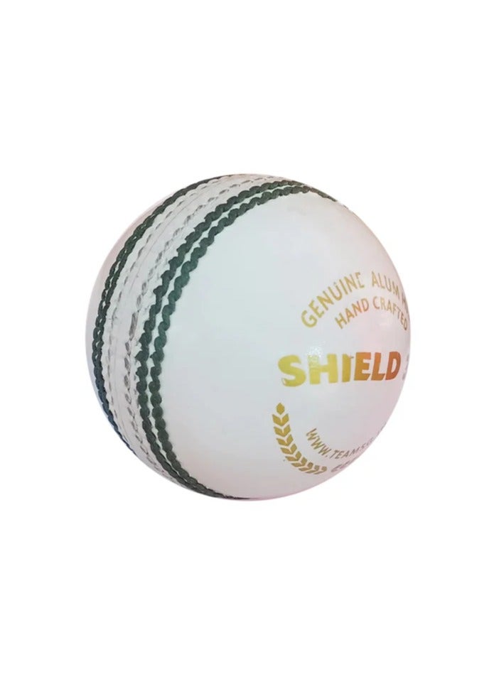 SG Shield 30 White Youth Cricket Leather Ball for Juniors, Hand Crafted, 4 piece Constructions, For Tournament, Club, School matches & practice - Image 3