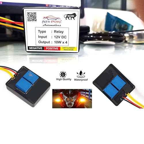 AUTO PEARL فلاش خطر الدراجة متعددة الأنماط، مقاوم للماء، فلاش أمامي وخلفي مع مرحل لمؤشرات LED/المصابيح، فلاش سريع على الطريق متوافق مع Pulsar N160 - Image 5