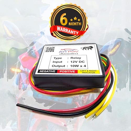 AUTO PEARL فلاش خطر الدراجة متعددة الأنماط، مقاوم للماء، فلاش أمامي وخلفي مع مرحل لمؤشرات LED/المصابيح، فلاش سريع على الطريق متوافق مع Pulsar N160 - Image 4