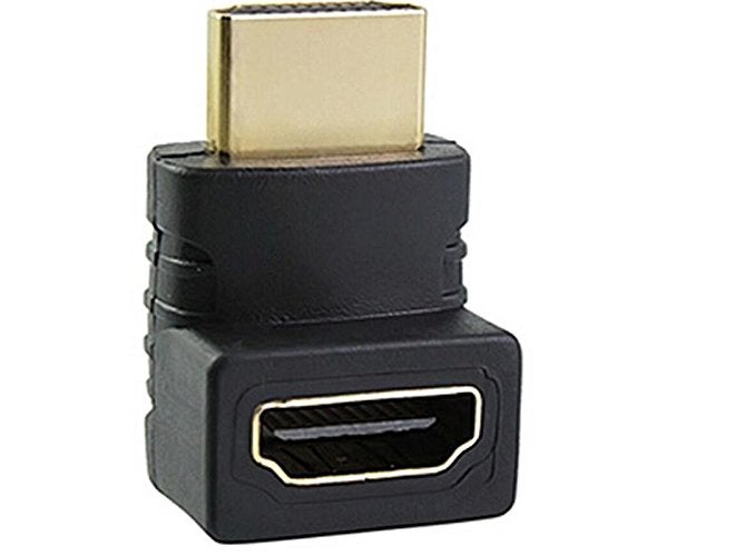 Tobo محول زاوية 90 و 270 درجة HDMI مع طلاء ذهبي محول HDMI ذكر إلى أنثى عالي السرعة لجهاز Roku TV Stick (عبوة من 2) (HDMI ذكر إلى أنثى - 270D) - TD-479H - TD-480H - Image 4