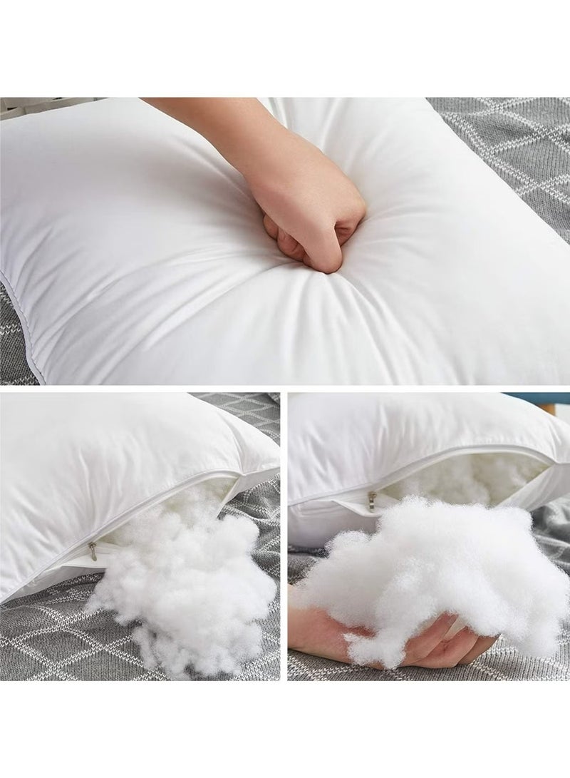 House One 6 Pieces | Microfiber Cushion Filler - White - 65x65 cm - Image 5