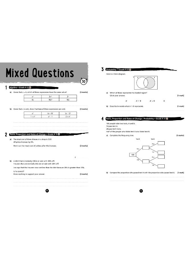 null - AQA GCSE 9-1 Maths Higher Exam Skills and Practice: Ideal for the 2025 and 2026 exams - Image 1