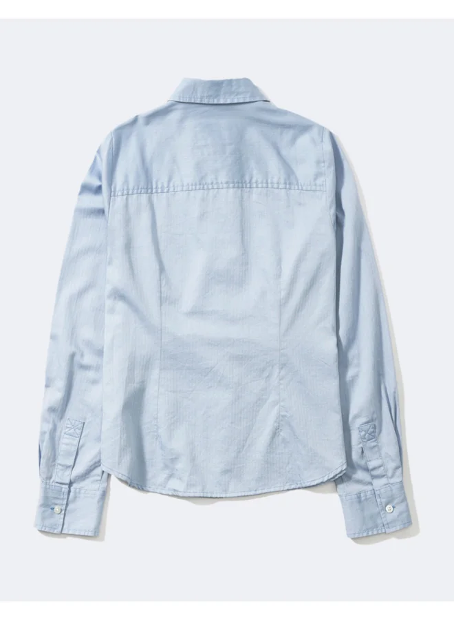 American Eagle AE Fitted Button-Up Shirt