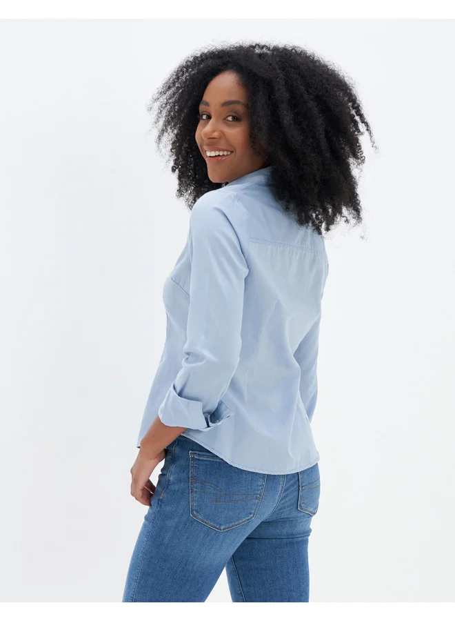 American Eagle AE Fitted Button-Up Shirt