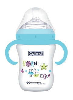 Optimal Mamilla Feeding Bottle Double Anti - Colic System, 300 ML, 6M+, Blue 