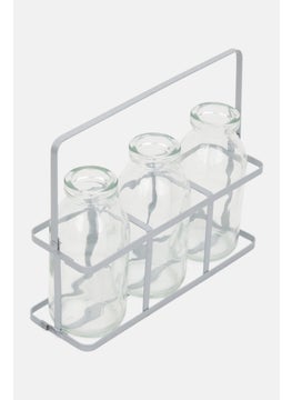 Muy Mucho 3 Packs Glasses With Tray, Transparent  - Image 2