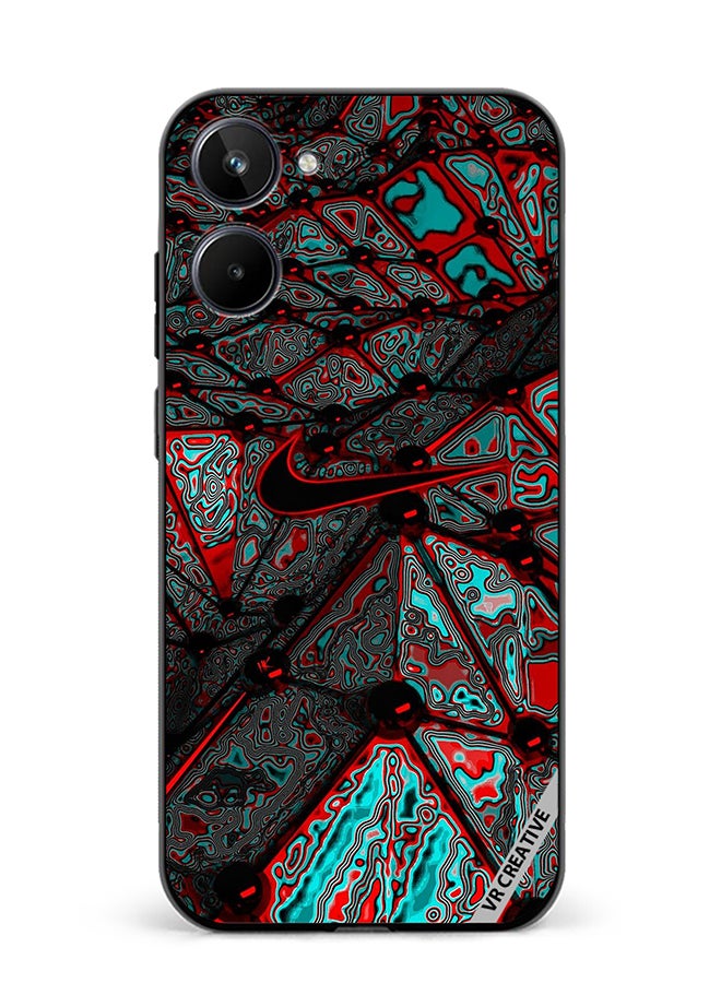 VR CREATIVE Protective Case Cover For Realme 10 Nike Design Multicolour - Image 1