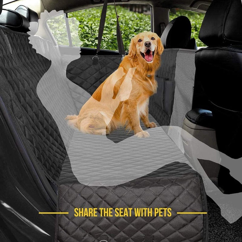 Dog Car Seat Cover, Waterproof and Scratchproof Dog Cover for Car Backseat, Nonslip Pet Car Seat with Mesh Window, Durable Hammock with Side Flaps for Cars, Trucks and SUV (A) - Image 4