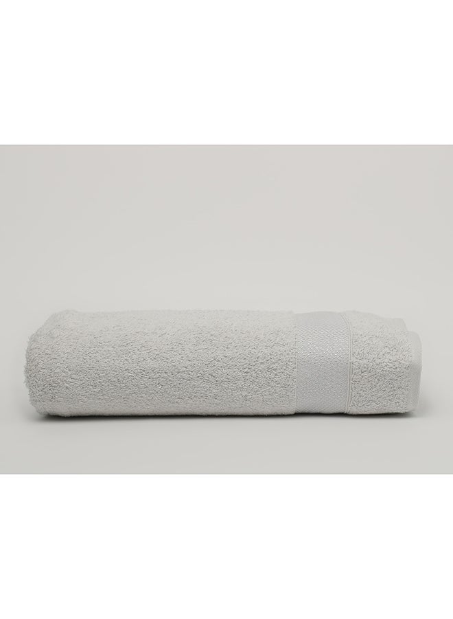 White Rose منشفة السلام - 550 غم/م² - 100% قطن تيري - شجرة استحمام 80x160 سم - لمسة فاخرة - تجفيف سريع - ماصة فائقة - فضي - Image 3