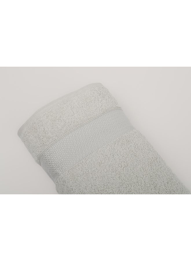 White Rose منشفة السلام - 550 غم/م² - 100% قطن تيري - شجرة استحمام 80x160 سم - لمسة فاخرة - تجفيف سريع - ماصة فائقة - فضي - Image 4