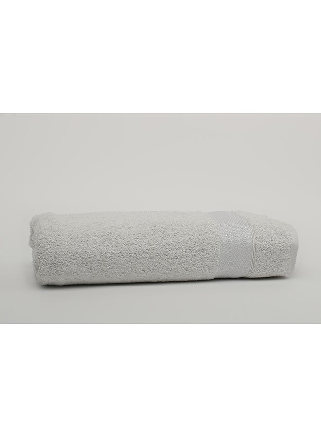 White Rose منشفة السلام - 550 غم/م² - 100% قطن تيري - شجرة استحمام 80x160 سم - لمسة فاخرة - تجفيف سريع - ماصة فائقة - فضي - Image 2