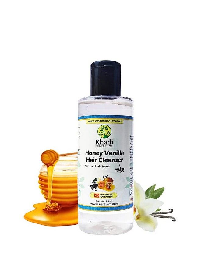 Khadi Natural Herbal Khadi Herbal Honey & Vanilla Shampoo 210 Ml(Pack Of 2) - Image 4