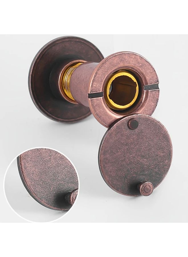 1PCS Silvery Gray Anti Theft Door Peephole Cat Eye Observer HD Glass Lens 220 Wide Angle - Image 5