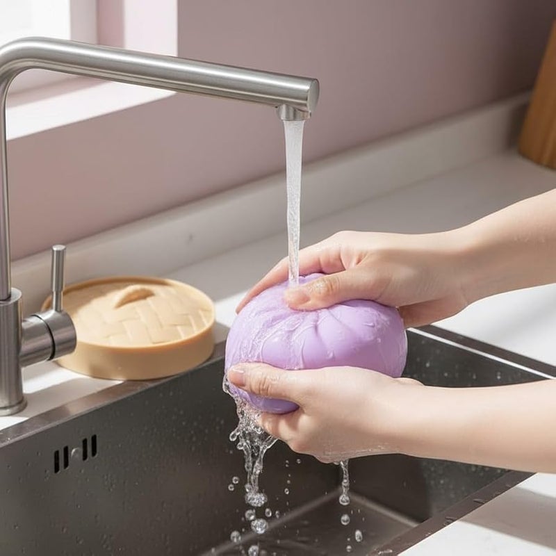 BGGJJ Viral Bao Bun Squishy Dumling Mystery Box, Dumpling Stress Ball for Kids & Adults, Cute Kawaii Squishy Toy, Soft Sensory Squeeze Fidget Toy for Stress Relief, Desk Companion, Fun Gift Idea（Purple） - Image 3