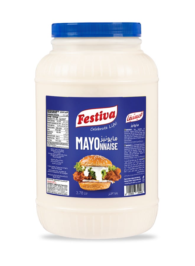 Festiva Classic Mayonnaise 3.78L - Creamy Mayo Sandwich Spread for Burgers, Sandwiches, Wraps and Snacks - Dip and Dressing - Image 1