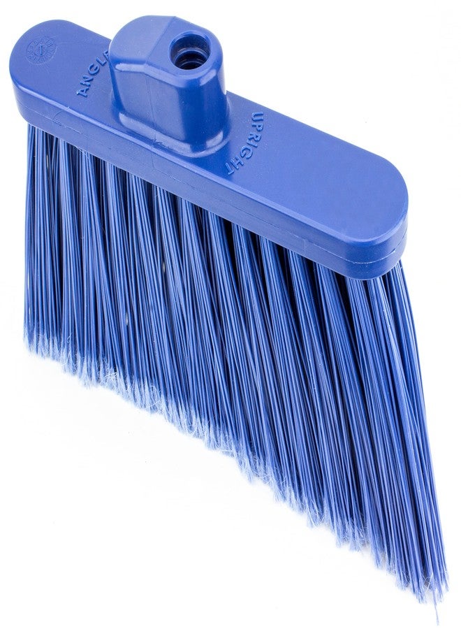 SPARTA Plastic Broom Head, Angled, Flagged for Small Debris Indoor, Outdoor, Home, Restaurant, Lobby, Office, 12 Inches, Blue - Image 3