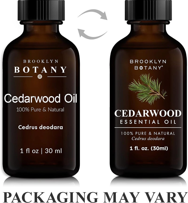 Brooklyn Botany Cedarwood Essential Oil - 100% Pure and Natural - Premium Grade Oil with Dropper - for Aromatherapy and Diffuser - 1 Fl Oz - Image 4