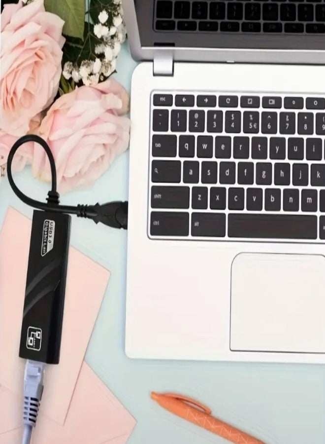 USB-C to RJ45 Ethernet Adapter 100Mbps Fast Ethernet, USB-Powered Compact Network Adapter for Laptop, Compatible with Aladdin Chips, Plug & Play for Home Office Gaming Streaming, Laptop Adapters, Gaming Network Upgrade, Professional Appearance, Highspeed Connectivity - Image 5