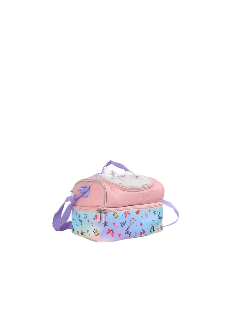 Supercute Unicorn Lunch Bag SF305 | 10.2 Inch Kids Insulated Lunch Box Bag | Lightweight Thermal Food Carrier - Image 3