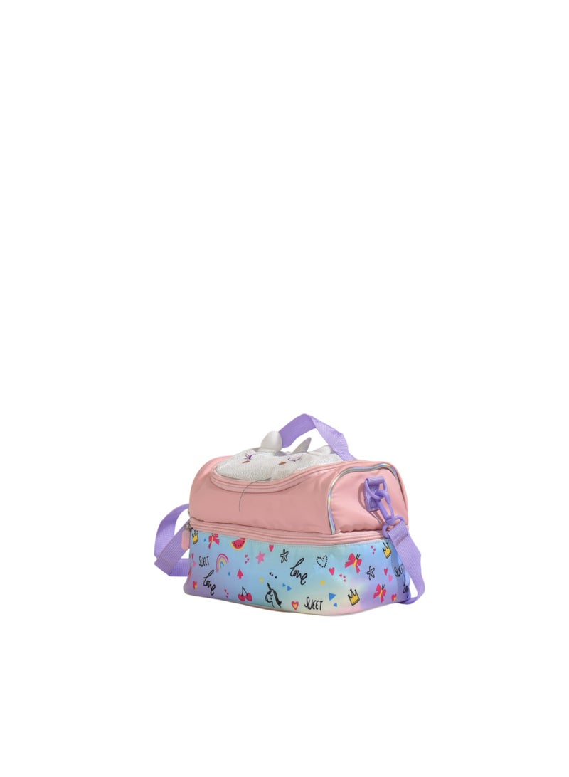 Supercute Unicorn Lunch Bag SF305 | 10.2 Inch Kids Insulated Lunch Box Bag | Lightweight Thermal Food Carrier - Image 4