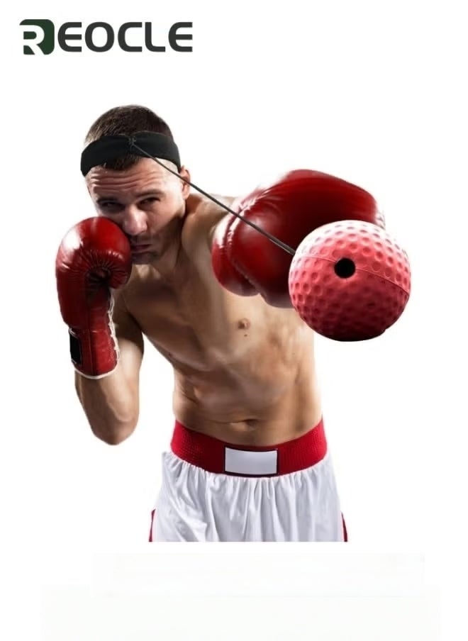 ريوكل كرة رد الفعل للملاكمة كرة تدريب للملاكمة مع عصابة رأس مثالية لرد الفعل وخفة الحركة وسرعة اللكم ومهارات القتال وتدريب اليد والعين والتنسيق - Image 4
