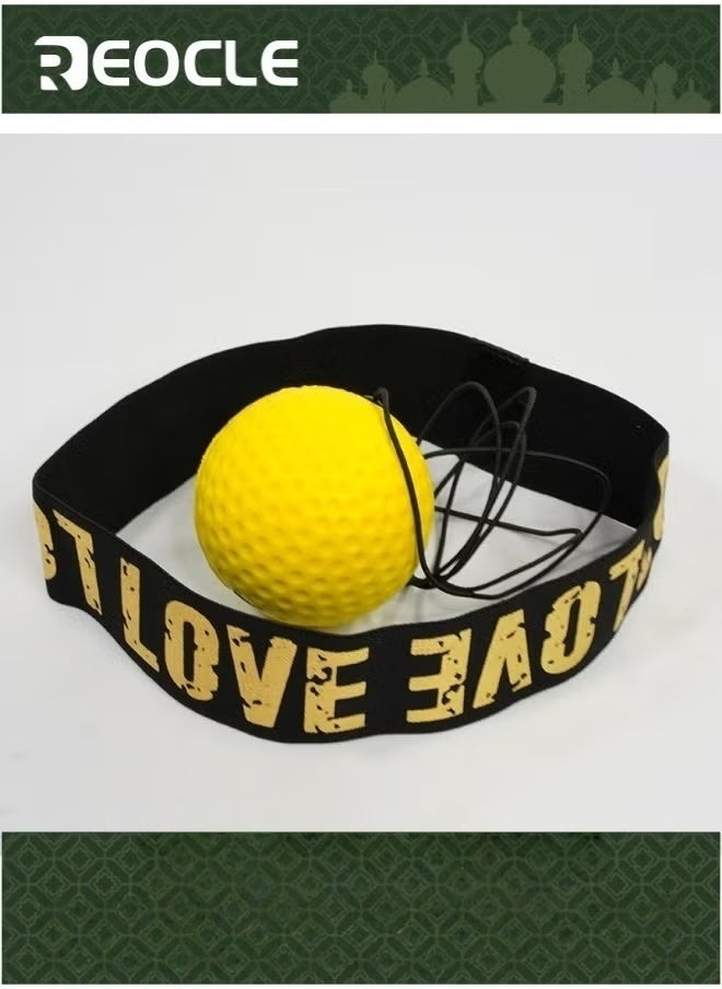 ريوكل كرة رد الفعل للملاكمة كرة تدريب للملاكمة مع عصابة رأس مثالية لرد الفعل وخفة الحركة وسرعة اللكم ومهارات القتال وتدريب اليد والعين والتنسيق - Image 1