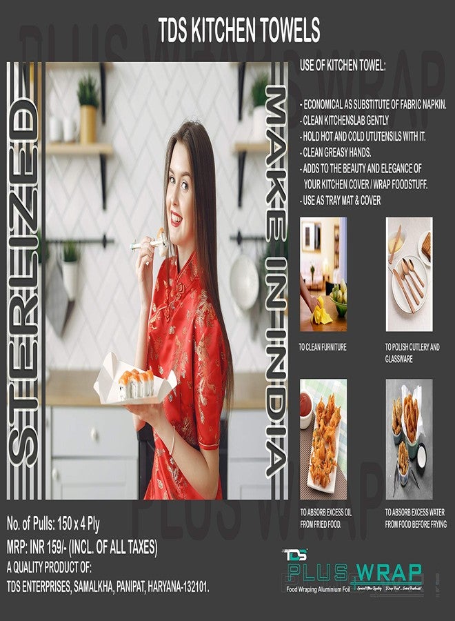 TDS PLUS WRAP KITCHEN TISSUE TOWEL PACK OF 2 - Image 4