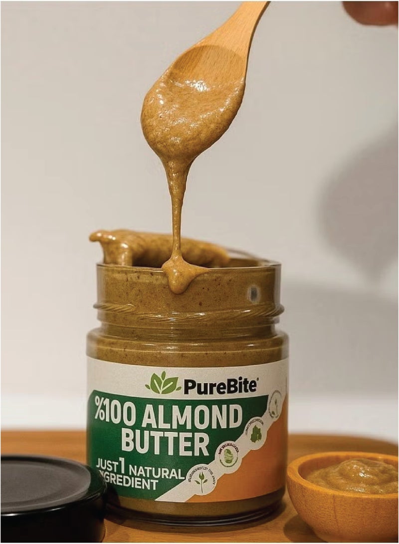 PURE BITE PureBite 100% Natural Almond Butter Sugar Free & Gluten Free 200g - Image 4