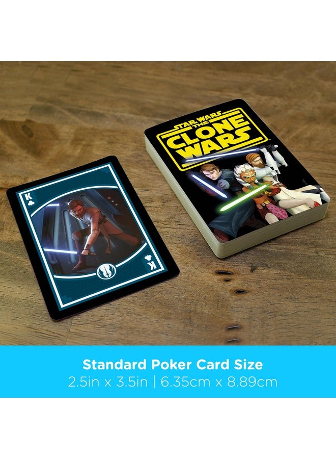 AQUARIUS Star Wars Playing Cards - The Clone Wars Themed Deck of Cards for Your Favorite Card Games - Officially Licensed Star Wars Merchandise & Collectibles - Image 5